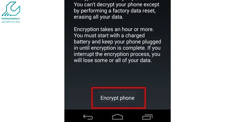 رمزگذاری گوشی ال جی در اندروید 5.0