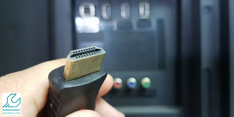 صدای خش خش تلویزیون ال جی به دلیل خرابی اتصالات HDMI