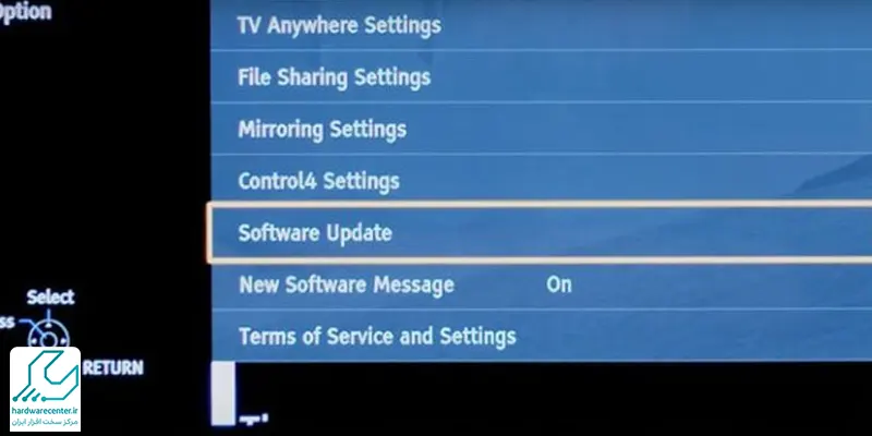 رفع دوتایی شدن تصویر تلویزیون ال جی بروزرسانی نرم‌افزار